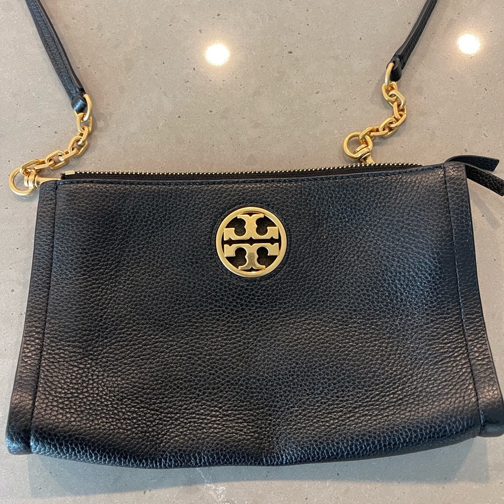 Tory Burch Black Leather Crossbody Bag